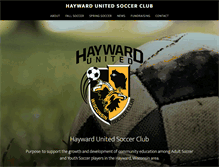 Tablet Screenshot of haywardunitedsoccer.com